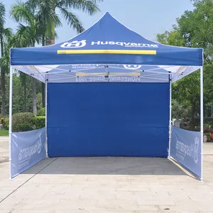 ZhongShi Outdoor Folding Gazebo Pop Up Promotional Tent Logo Big Canopy Tent Trade Show Tent For Business