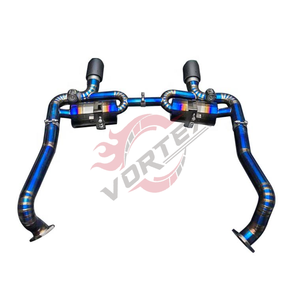 Échappement arrière Valvetronic en acier inoxydable 304 Vortex pour Porsche 718 Boxster Cayman GT4 2017-2020, montage direct - Product Image 2