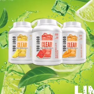 OEM per adulti proteine in polvere Shaker integratori sportivi trasparente siero di latte miscela di siero di latte isolato concentrato e idrolizzato - Product Image 5