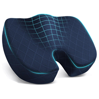 Coussin de siège ergonomique triangulaire personnalisable en mousse à mémoire de forme pour le coccyx, tissu en maille 3D tissé, amovible et lavable pour sièges