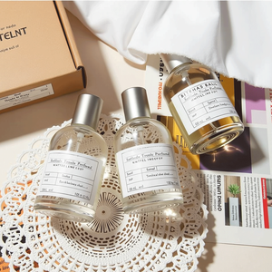 Botella <span class=keywords><strong>de</strong></span> perfume <span class=keywords><strong>de</strong></span> vidrio transparente vacía redonda personalizada Solent 30ml 50ml <span class=keywords><strong>100mL</strong></span> botellas <span class=keywords><strong>de</strong></span> vidrio con spray <span class=keywords><strong>de</strong></span> perfume <span class=keywords><strong>de</strong></span> fragancia con Tapa engarzada - Product Image 2