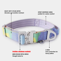 Correa y Collar Tácticos para Mascotas con Hebilla de Liberación Rápida de Aluminio Aeronáutico Duradero, Personalizados por el Fabricante con Impresión Personalizada