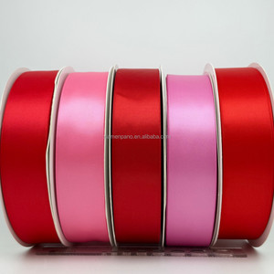 High Quality Luxury Double Face Satin <strong>Ribbon</strong> Roll Mixed Colors <strong>Red</strong> Pink 1.5 Inch Eco-Friendly Custom Logo 4cm Eternal Roses Gift - Product Image 3