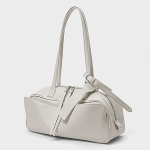 Bolso Boston de Lujo de Primera Calidad en Piel Vacuna, Bolso de Hombro Simple y Moderno para Otoño Invierno - Product Image 4