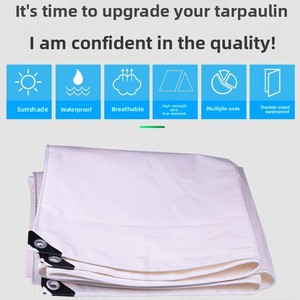 Bâche en PVC Épaissie Imperméable Anti-UV, Toile de Protection Solaire Durable pour Tente 3-4 Personnes >3000mm - Product Image 2
