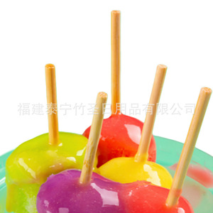 Bamboo Ice Cream Sticks 4mm Diameter Disposable For Street Vendors And <b>Candied</b> Hawthorn Skewers - Product Image 2