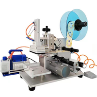 Machine d'étiquetage manuelle semi-automatique pour surfaces planes, étiquettes adhésives pour bouteilles carrées, machine d'étiquetage pour surfaces planes