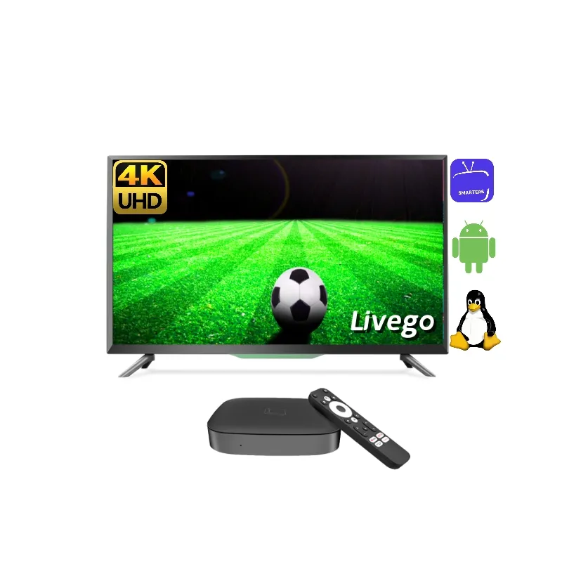 ホットLeadcoolAndroidテレビボックスLivego4Kメディアプレーヤーリセラーセットトップボックス用無料トレイル