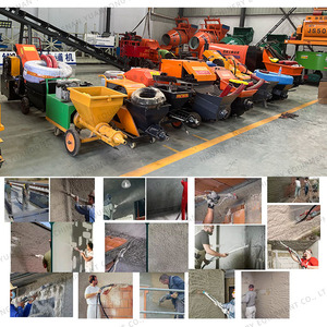 8mpa Kitt Beton Mörtel Sprüh maschine Elektrische Diesel Mini Stuck pumpe Zement Sand Sprüh maschine - Product Image 3