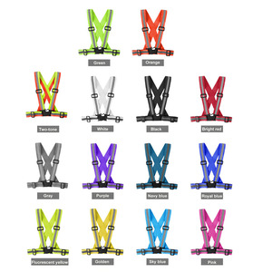 Ceinture Réfléchissante Élastique Rose Haute Visibilité Réglable pour la Course à Pied et le Cyclisme, Gilet de Sécurité avec Boucle et Brassards Réfléchissants pour Femme - Product Image 4