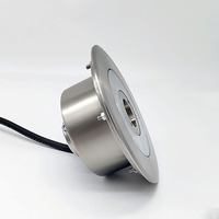 Professionelle IP68 Edelstahl LED-Brunnenringleuchte RGB Unterwasserlampe mit Mittelloch für Wasserfall Trockendeinsatz-Strahler 12V/24V
