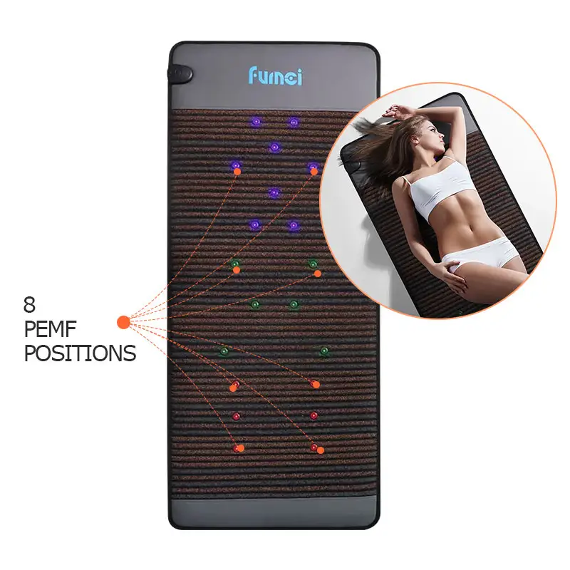 FUMEI pemf magnetic therapy device far infrared pemf mat negative ion heating pad fir photon pemf mat