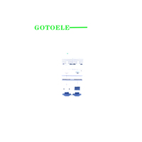 GOTOELE MCB SPD 2P Tipo OVBR BT2 20KA 220V 50/60Hz Montaje en Riel Uso Industrial Capacidad de Ruptura de 10kA Protección LSIG