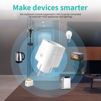 GL-PL-001W Gledopto Tuya Prise intelligente WiFi EU avec compteur de puissance 200~240V 10A Interrupteur d'éclairage Alexa Contrôle par application