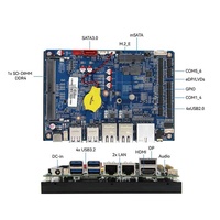 Carte mère d'ordinateur Maxtang Intel Celeron J6412, canal unique SO-DIMM DDR4 32 Go, Win10/11 Linux, 1xHD 1xDP 1xeDP/LVDs