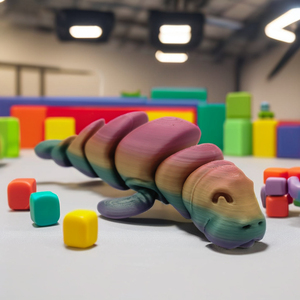 Manatee articulé en cristal imprimé en 3D, jouet fantaisie et cadeau surprise, jouet imprimé en 3D, impression 3D personnalisée - Product Image 2