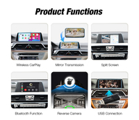 Boîte CarPlay sans fil Android Auto BT5.0 pour BMW NBT Série 1 F20 F21 F22 F23 F45 2012-2017 Adaptateur Boîte Module Décodeur