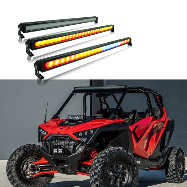 2025 42' 52' Led Red Blue Green Light Bar UTV ATV 4x4 Multiple Modes Available Led Chase Lamps off Road Reversing Brake Light