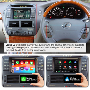 Módulo <span class=keywords><strong>de</strong></span> Interfaz Inalámbrica Apple CarPlay y Android Auto para Lexus LS430 1999-2005, Actualización <span class=keywords><strong>de</strong></span> Pantalla Táctil Original - Product Image 3