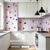 Panneau mural en PVC durable avec motif animal mignon pour chambre d'enfant, décoration intérieure, panneau mural en marbre UV directement de l'usine