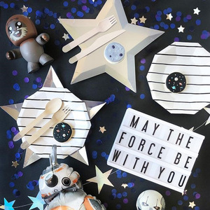 Platos y Vasos de Papel para Fiestas de Niños con Diseño de Animales Robóticos, Vajilla Personalizada de Fábrica, Juego de Platos para Fiestas - Product Image 2