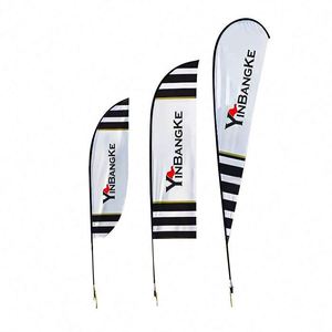 Polyester Outdoor Flying Advertising <b>Flags</b> Beach Feather <b>Flag</b> Accessories - Product Image 6