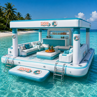 Canapé flottant gonflable, plateforme de détente aquatique, ponton pour pique-nique, lac, piscine, plage, fête familiale, divertissement estival en plein air