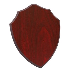Letrero de pared de madera CREST Mahogany Shield 210X260X15mm No B - Product Image 1