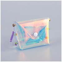 Pochettes en PVC écologiques imprimées avec logo, transparentes, personnalisées, pour emballage de bijoux, les plus petites pochettes à fermeture éclair avec zip.