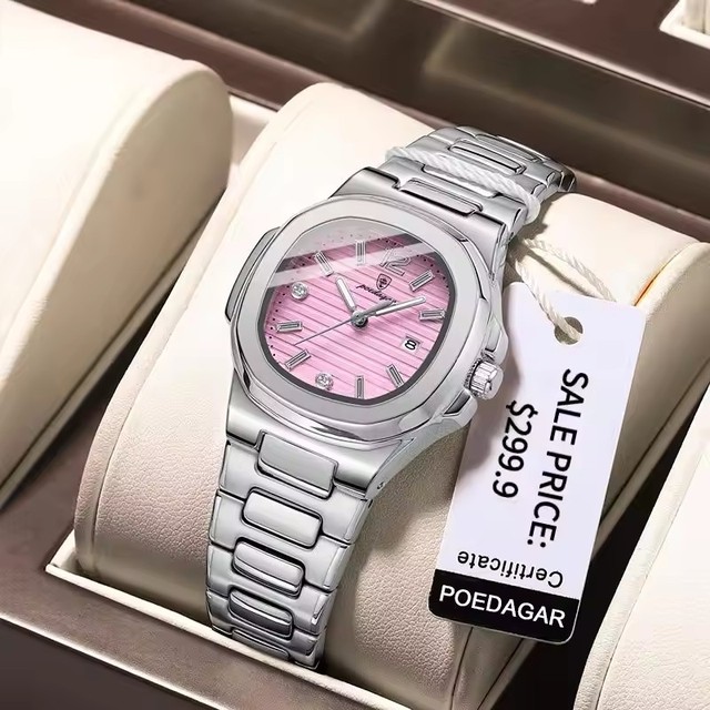 POEDAGAR 708 Luxury Woman Watches Waterproof Auto Date Dress Female Women's Quartz Wristwatches for Ladies Montre Femme Relojes