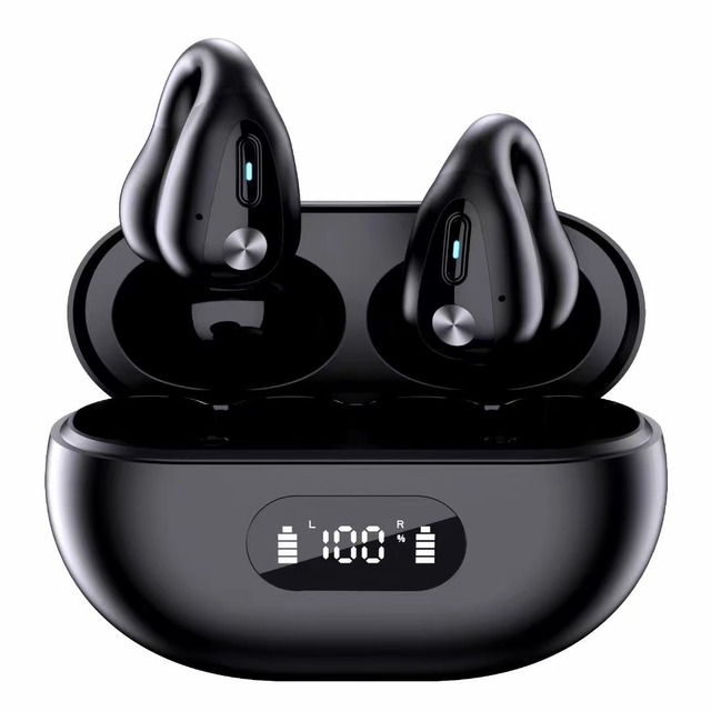 Ear Clip Earbuds Open Ear Wireless Earphones Bone Conduction TWS Earphones