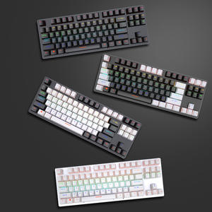 Teclado Mecánico K550 de 87 Teclas con Interruptor Azul, Teclado para Juegos con Cable para PC - Teclado de Oficina con Retroiluminación RGB - Product Image 1