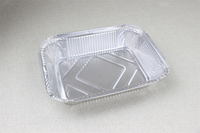 Barquette jetable en aluminium pour repas standard en avion, article 403, 1100 ml, résistante à la chaleur, pour plats pré-cuits en vol
