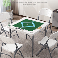 Empilable Usine Vente en gros jardin patio Gaming Mahjong Plastique Camping extérieur Table pliante