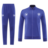 Uniformes de Fútbol Personalizados con Logotipo, Transpirables, 100% Poliéster, Chaqueta de Fútbol con Cremallera Completa para Hombre, Venta al Por Mayor, Entrenamiento de Club