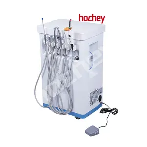 HOCHEY-máquina de unidad Dental móvil plegable, carrito Dental portátil, equipo médico, muestra disponible