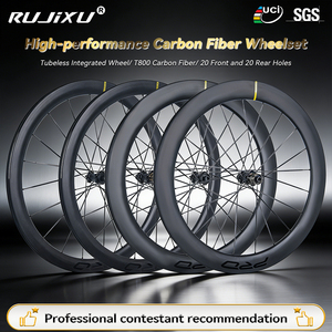 <span class=keywords><strong>Vélo</strong></span> <span class=keywords><strong>de</strong></span> route 700C en fibre <span class=keywords><strong>de</strong></span> carbone, 46 mm/60 mm, ultra-léger, frein à disque à blocage central, rayons en fibre <span class=keywords><strong>de</strong></span> carbone 3,7 mm, jeu <span class=keywords><strong>de</strong></span> roues HG/XDR Freehub - Product Image 1