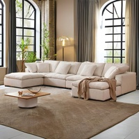 Sofá Chaise Lounge De Diseño Nuevo Y Contemporáneo Con Otomano Sofá Modular Seccional Tipo Nube