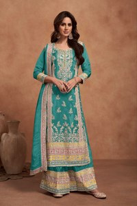 Véritable Simar Soie Designer Salwar Kameez au Prix de Gros Robe avec Dupatta Costume De Mariage Partywear Inde Produit En Vrac - Product Image 2