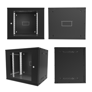 Armoire réseau à porte vitrée 4U/6U/9U/12U, rack de <span class=keywords><strong>serveur</strong></span> <span class=keywords><strong>19</strong></span> <span class=keywords><strong>pouces</strong></span>, montage mural, armoire réseau de données - Product Image 2