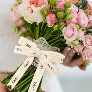 Фабричная печатная хлопковая лента, Экологически чистая корсажная лента, украшающая цветочную подарочную упаковочную ленту с логотипом бренда - Product Image 2