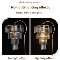 Lampe en cristal simple de style européen et américain, multicolore, pour décoration de mariage, scène et hôtel