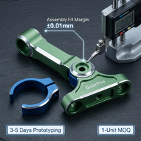 Bras de stabilisation en alliage CNC anodisé multicolore, pinces croissant, supports décalés, stabilisateur portable pour appareil photo reflex numérique, service OEM personnalisé