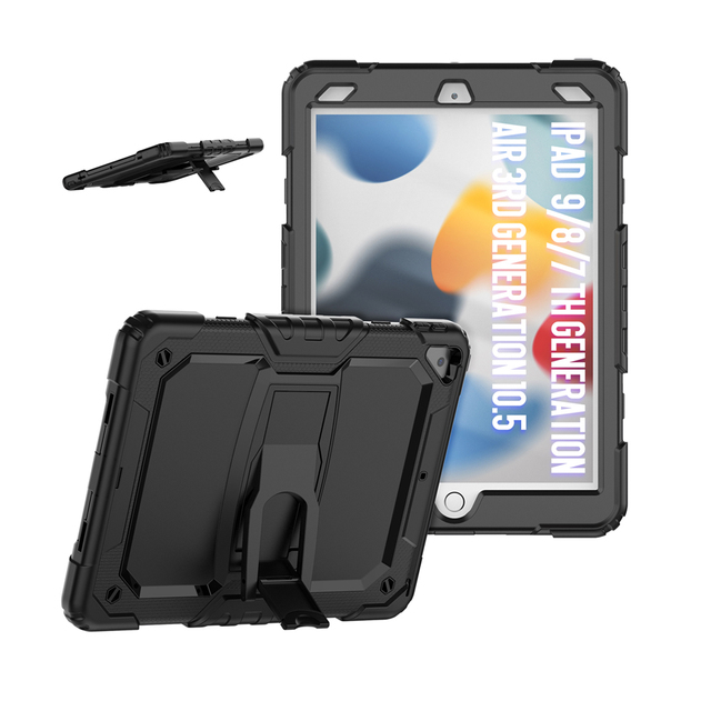 Heavy Duty Tablet Case With Kickstand  for iPad Air 3 10.5 Inch/Pro 10.5 Inch 2018 Shockproof Rugged Hybrid Armor Cover