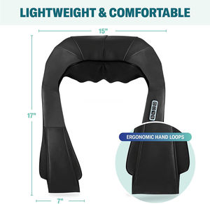 Amazon superventas <span class=keywords><strong>CE</strong></span> RoHs aprobado cuello hombro cuerpo masaje cinturón máquina amasar chal cuello hogar masajeador - Product Image 6