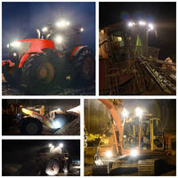 Projecteur de travail LED ovale IP67 39W, lumière spot/diffuse pour tracteur 12V 24V DC 2900lm 6000-6500K