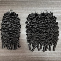 Extensions de cheveux humains vierges de qualité 10A, 16-24 pouces, à tresser au crochet, boucles birmanes, sans nœuds, pré-bouclées, très demandées