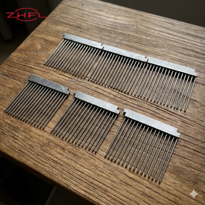 Pièces détachées pour métier à rubans : Nouveau peigne à 36 broches en acier inoxydable, lame de séparation de fil avec aiguille à extrémité ronde, personnalisable pour machines à tisser - Product Image 2
