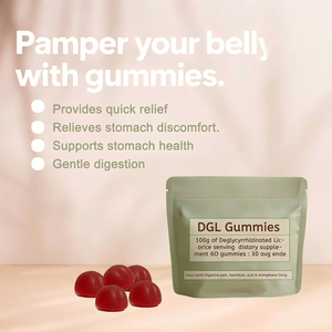 Complément alimentaire en gummies DGL à marque privée OEM/ODM, antioxydant, beauté, 60 unités, saveur personnalisable, bonbons gélifiés pour adultes et femmes - Product Image 4