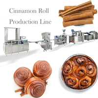 Équipement de boulangerie industrielle et commerciale, ligne de production de rouleaux à la cannelle, machine à fabriquer du pain, machinerie de fabrication de produits à base de céréales